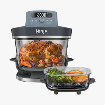 Air Fryer en verre Crispi Pro 5.7L+2.3L, 7-en-1